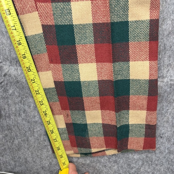 True Vintage 1970s Saks Fifth Avenue Wool Trouser Pants Tartan Plaid Buckle Back - Picture 6 of 13